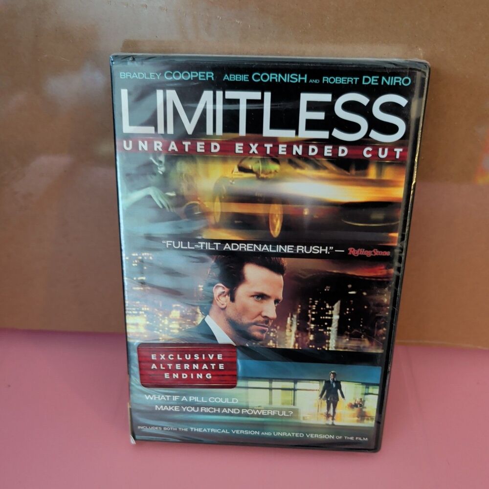 20th Century Fox Limitless DVD Unrated Extended Cut Cooper De Niro Thriller